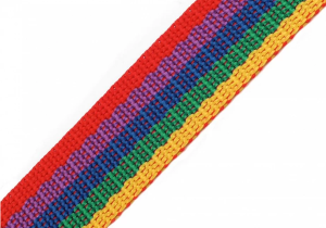 Gurtband 30 mm - uni regenbogenfarben