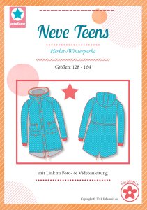 Papierschnittmuster Farbenmix Herbst-7 Winterparka NEVE TEENS - Mädchen 