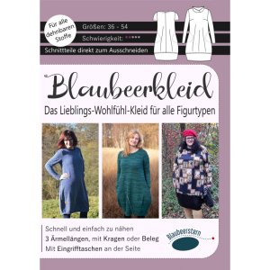 Papierschnittmuster Blaubeerstern Blaubeerkleid