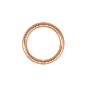 O-Ring Rundring Metall - 2 Stück ca. 25 mm - roségold
