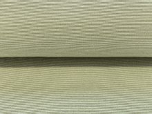 Bündchen glatt 35 cm im Schlauch - 1mm - breite Streifen - weiß-grün