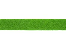 Hochwertiges Schrägband Baumwolle gefalzt 20 mm - uni grasgrün