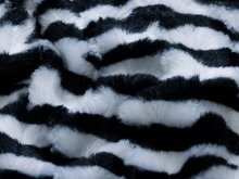Wellnessfleece Animalprint - Zebra - schwarz-weiß