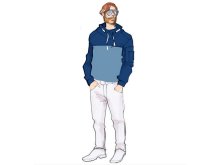 Schnittmuster Berlin Papierschnittmuster - Hoodie 'Emil' - Größe 44-58 - Herren