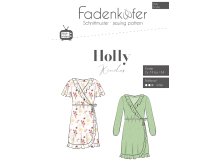 Papier-Schnittmuster Fadenkäfer - Wickelkleid Holly - Kinder