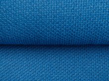 Jersey Strickstoff - löchrige Struktur - jeansblau