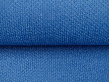 Jersey Strickstoff - löchrige Struktur - tintenblau