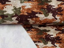 Sweat French Terry Digitaldruck - Camouflage - beige
