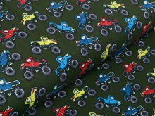 Jersey - bunte Monstertrucks - khaki