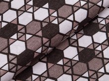 Webware Baumwolle Patchwork - Mosaik - grau