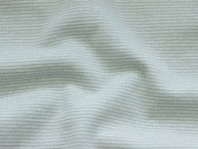 Bündchen glatt ca. 35 cm im Schlauch - 1mm breite Streifen - weiß-eisblau