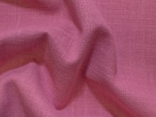 Webware Leinen Baumwolle - uni - dunkles rosa