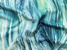 Jersey Viskose Digitaldruck - Abstraktes Muster - blau - mint