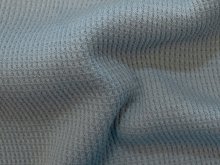 Jersey Waffeloptik  - uni - hellblau