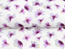 Musselin Double Gauze Digitaldruck Mix Meadow Snoozy - Blumen - weiß