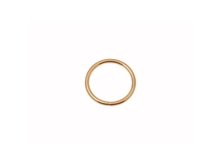 O-Ring Rundring 25 mm Metall - 4 Stück - goldfarben