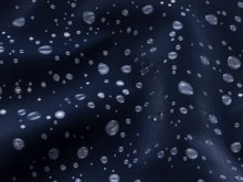 Softshell Jackenstoff - Wassertropfen in 3D Optik - dunkelblau