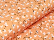 Jersey Viskose - Blumen - orange