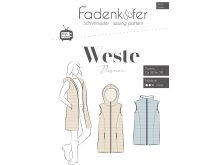 Papier-Schnittmuster Fadenkäfer Weste - Damen