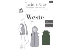 Papier-Schnittmuster Fadenkäfer Weste - Herren