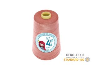 Nähgarn Overlock XXL - Ökotex 100 - Lauflänge 4570m (5000Y) - uni venezianisches rosa