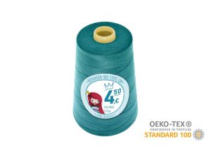 Nähgarn Overlock XXL - Ökotex 100 - Lauflänge 4570m (5000Y) - uni dunkles türkis