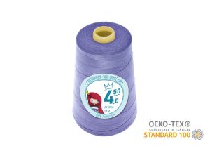 Nähgarn Overlock XXL - Ökotex 100 - Lauflänge 4570m (5000Y) - uni violett-blau