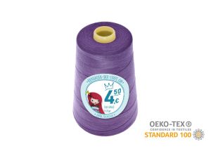 Nähgarn Overlock XXL - Ökotex 100 - Lauflänge 4570m (5000Y) - uni pastellviolett