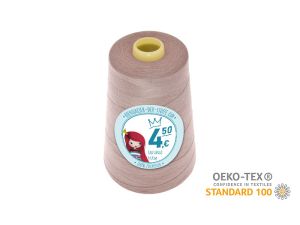 Nähgarn Overlock XXL - Ökotex 100 - Lauflänge 4570m (5000Y) - uni matt beige