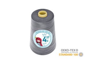 Nähgarn Overlock XXL - Ökotex 100 - Lauflänge 4570m (5000Y) - uni taubengrau