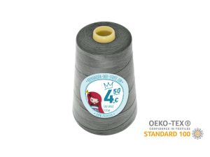 Nähgarn Overlock XXL - Ökotex 100 - Lauflänge 4570m (5000Y) - uni stahlgrün