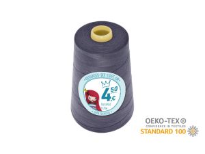 Nähgarn Overlock XXL - Ökotex 100 - Lauflänge 4570m (5000Y) - uni marengo