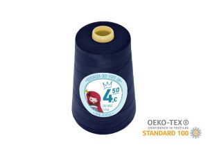 Nähgarn Overlock XXL - Ökotex 100 - Lauflänge 4570m (5000Y) - uni marineblau