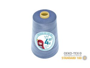 Nähgarn Overlock XXL - Ökotex 100 - Lauflänge 4570m (5000Y) - uni staubiges blau