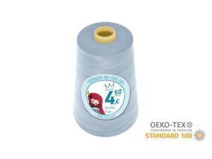 Nähgarn Overlock XXL - Ökotex 100 - Lauflänge 4570m (5000Y) - uni leuchtendes eis-himmelblau