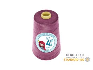 Nähgarn Overlock XXL - Ökotex 100 - Lauflänge 4570m (5000Y) - uni lavendel