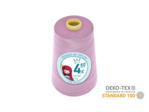 Nähgarn Overlock XXL - Ökotex 100 - Lauflänge 4570m (5000Y) - uni lavendelrosa