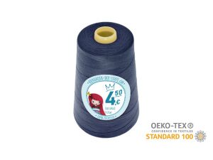 Nähgarn Overlock XXL - Ökotex 100 - Lauflänge 4570m (5000Y) - uni helles marineblau