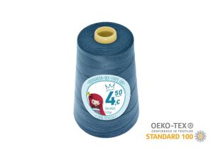 Nähgarn Overlock XXL - Ökotex 100 - Lauflänge 4570m (5000Y) - uni gedämpftes marinegrün