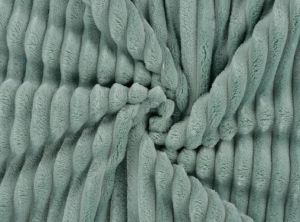 Cuddle Binky super weicher Wellnessfleece mit 1,5 cm breiten Rippen - Dark Dusty Mint