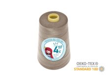 Nähgarn Overlock XXL - Ökotex 100 - Lauflänge 4570m (5000Y) - uni beige-grau