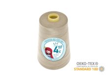 Nähgarn Overlock XXL - Ökotex 100 - Lauflänge 4570m (5000Y) - uni beige-grün